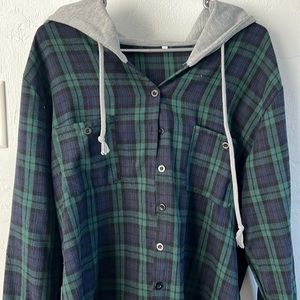 Hooded flannel